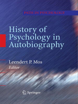cover image of History of Psychology in Autobiography